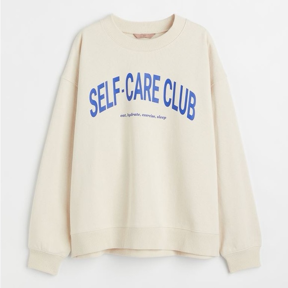 H&M Tops - self-care club sweatshirt